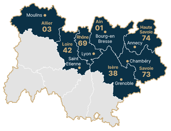 carte-zone-intervention-horloger-reparateur-david-guerard-region-auvergne-rhone-alpes